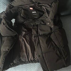 Zara Black Puffer Jacket